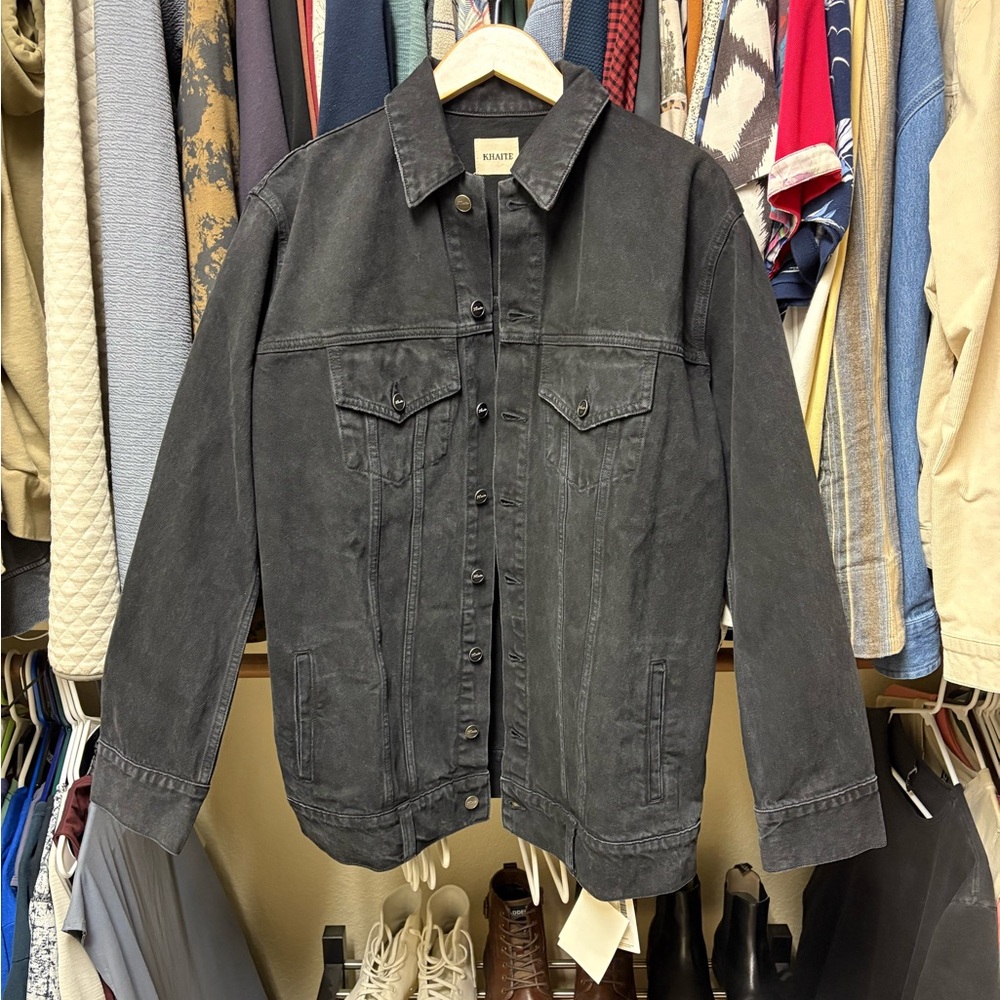 KHAITE Ross black denim jacket - Picture 7 of 14